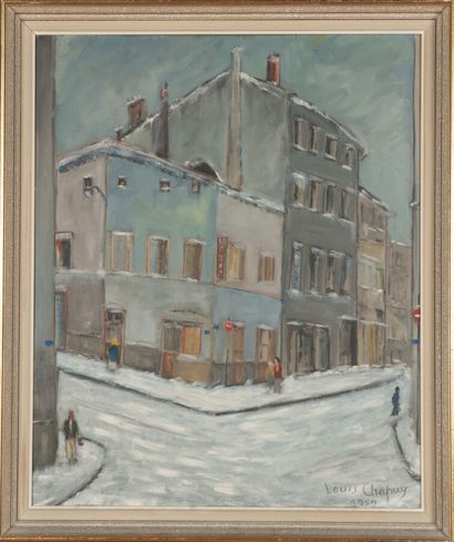 Louis CHAPUY (1882-1967). 
Rue Marignan under...