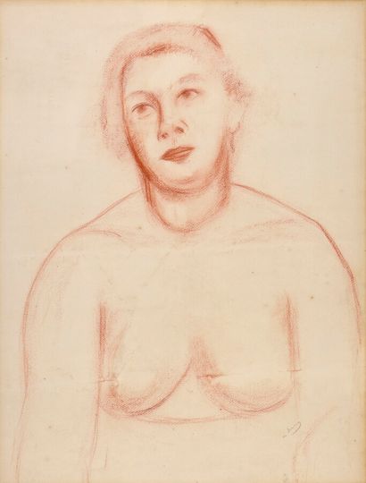 André DERAIN (1880-1954). 
Bust of a young...