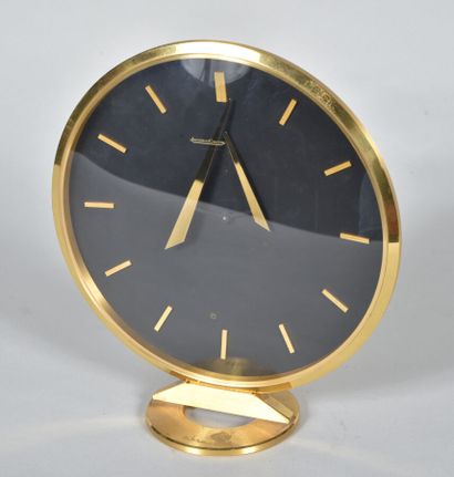 JAEGER LECOULTRE 
Brass table clock with...