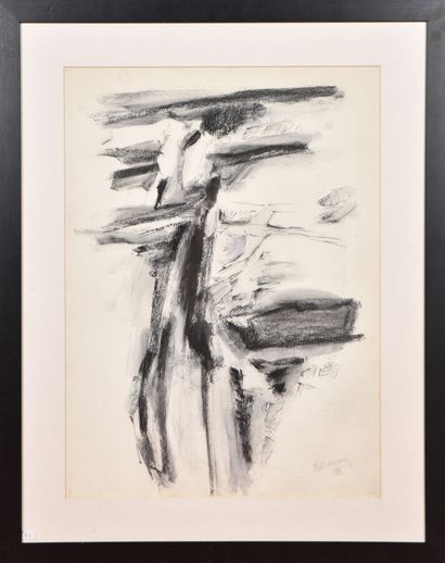 null Maxime DARNAUD (1931-2015).

Sans titre, 1984.

Fusain et lavis sur Arches.

Signé,...