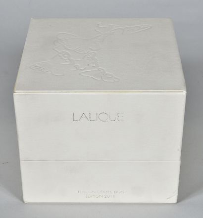  CRISTAL LALIQUE 
Butterflies" perfume bottle. Proofs in white blown crystal and...