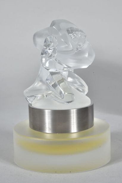 LALIQUE CRYSTAL 
Wrestlers