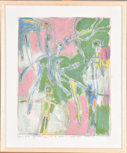 null Sergio IGLESIAS (20th - 21st).

Untitled, 1996.

Pastel on paper.

Signed lower...