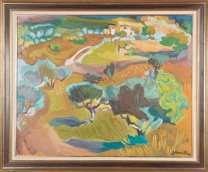 Georges Manillier (1906-1981). 
The valley...