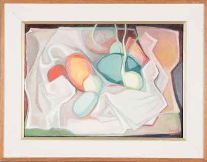 Lucette Laribe (1913-2020). 
Still life (Abacate...
