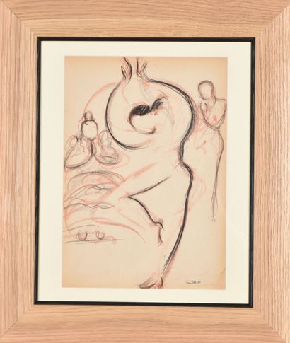 null Jean TARGET (1910-1997).

Flamenco dancers.

Pencils on paper.

Signed on the...