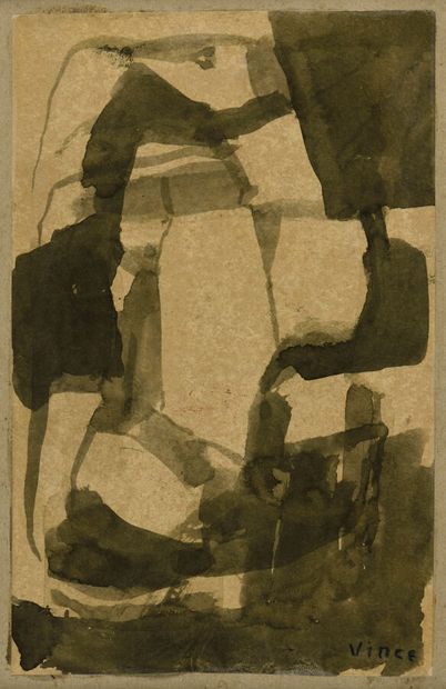 Georges VINCE (1913-1991). 
Untitled. 
Ink...
