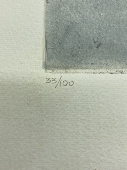 null Angelo Tenchio (1943-1994).

Sans titre, 1992.

Aquatinte sur vélin.

Signé...