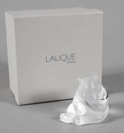 null CRISTAL LALIQUE

"Panda", modèle créé en 1996. Épreuve en cristal blanc moulé...