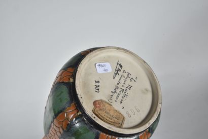  Maurice DUFRENE (1876-1955) - LA MAITRISE & KERAMIS (céramiste) 
Vase en céramique,...