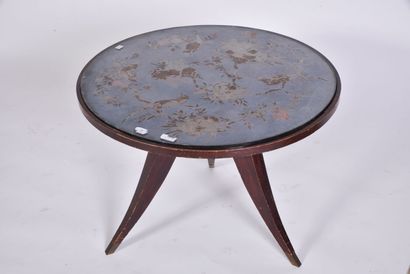 null FRENCH WORK 1940 

Pedestal table with circular top in eglomerate glass with...