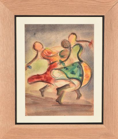 null Jean TARGET (1910-1997).

Deux danseuses tziganes.

Aquarelle sur papier.

A...