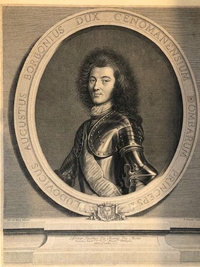 null Three engravings representing the Count of Toulouse and Ludovic Auguste Bourbon...