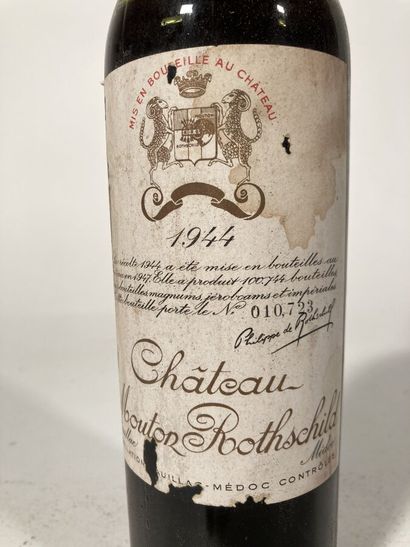 null 1 B CHÂTEAU MOUTON ROTHSCHILD (V; e.t.a. but legible; c.i.d. to c.i.d. side;...