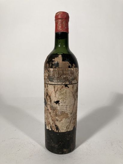 null 1 B CHÂTEAU MOUTON ROTHSCHILD (H.E.; e.q.i. with tissue paper stuck but readable;...