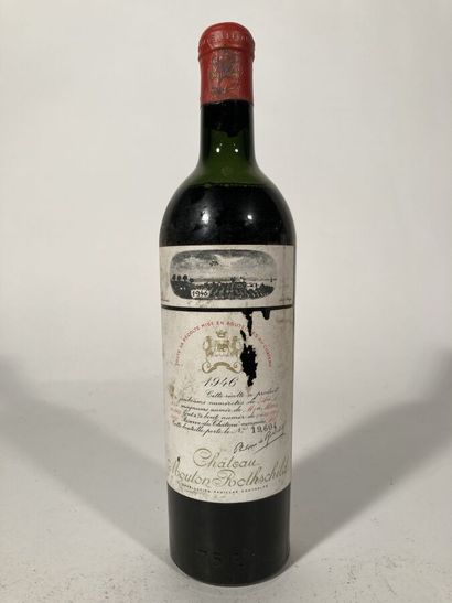 null 1 B CHÂTEAU MOUTON ROTHSCHILD (H.E.; e.t.a. with tissue paper stuck but readable;...