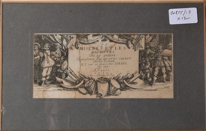 null Jacques CALLOT (1592 - 1635)

Les Grandes Misères de la guerre

Eaux-fortes....