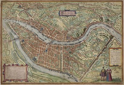 null [LYON] Georg BRAUN (1541-1622) & Frans HOGENBERG (1535-1590)

Plan de la ville...