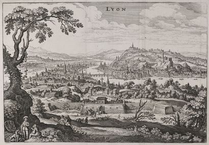 null [LYON] Attribuée à M. MERIAN (1593 - 1650)

Vue générale de Lyon, dite "de Boisseau",...