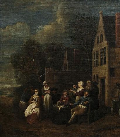 null Atelier de Jean Baptist LAMBRECHTS (Anvers 1680 - après 1731)

La joyeuse compagnie...