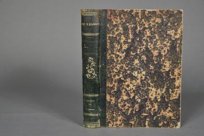 null VALGORGE Ovide de.SOUVENIRS DE L'ARDÈCHE.PARIS, PAULIN, 1846.Deux tomes réunis...