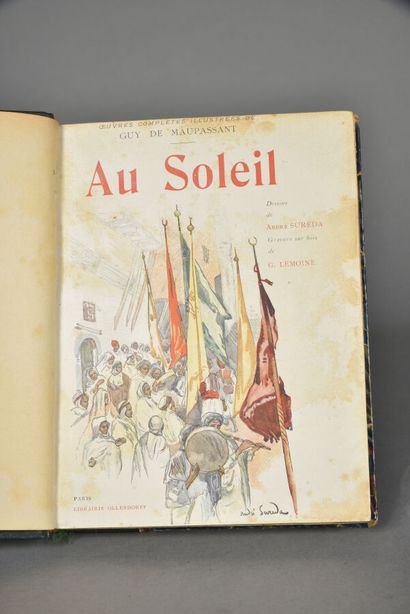 null MAUPASSANT Guy de.AU SOLEIL.PARIS, OLLENDORFF, (1884).Un volume, in-12, de 304...