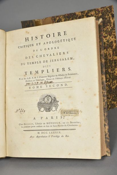 null [MANSUET Claude Le Jeune].HISTOIRE CRITIQUE ET APOLOGÉTIQUE DE L'ORDRE DES CHEVALIERS...