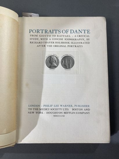 null HOLBROOK Richard Thayer.PORTRAITS OF DANTE FROM GIOTTO TO RAFFAEL : A critical...