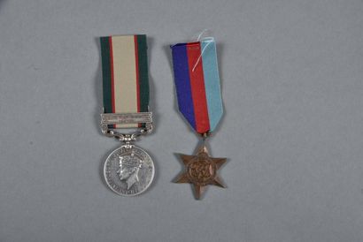  ANGLETERRE. Médaille INDIAN GENERAL SERVICE MEDAL (1936-1939), agrafe NORD WEST...