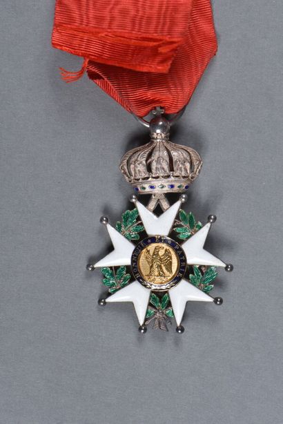 null ORDRE de la LEGION D'HONNEUR.SECOND EMPIRE.

Croix de chevalier, argent (cygne),...