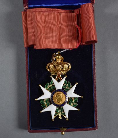 null ORDRE de la LEGION D'HONNEUR. SECOND EMPIRE. Croix de commandeur, d.59 mm, or...