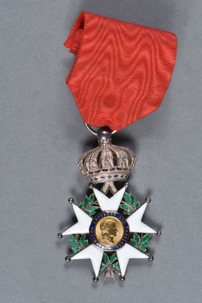 null ORDRE de la LEGION D'HONNEUR.SECOND EMPIRE.

Croix de chevalier, argent (cygne),...