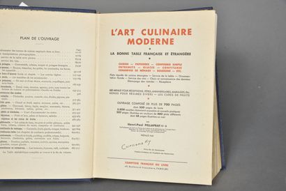 null PALLAPRAT, L'art culinaire moderne, 1 volume in-4, 3500 recettes, 480 illustrations,...
