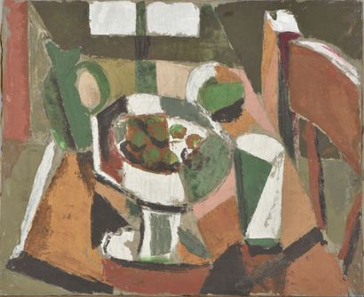 null Guy DAVID (1919-1995).

Nature morte sur table.

Huile sur toile.

38 x 46 cm.

Accident.

Provenance...