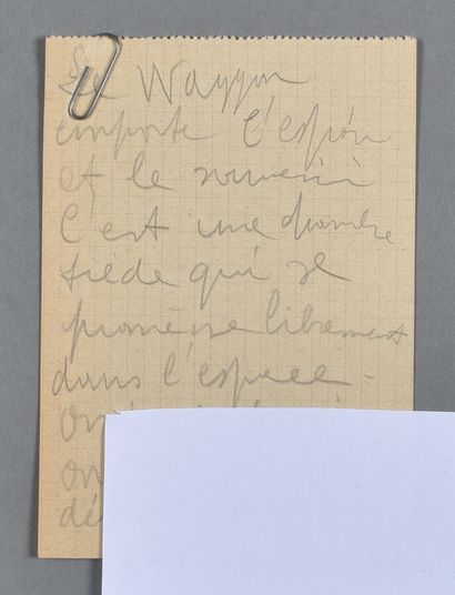 Pierre REVERDY (1889-1960). Manuscrit autographe,...