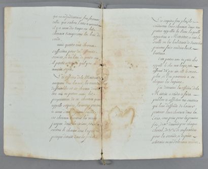 EURE ET LOIR. Manuscrit de 6 pp. in-folio,...