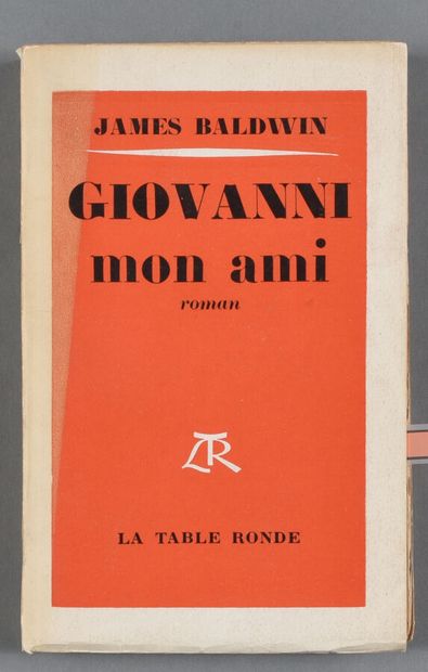 null James BALDWIN. Giovanni mon ami. La Table Ronde, 1956. In-8, broché. Couverture...