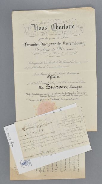 null LUXEMBOURG. 7 documents.

- Grande-duchesse CHARLOTTE DE LUXEMBOURG (1896-1985)....