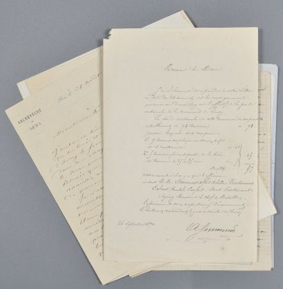 null YONNE. Lettres et documents adressés au duc de CLERMONT-TONNERRE.

- Garde Nationale...