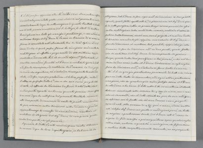 CORSE. Manuscrit du XIXe, 65 pp. in-4. Reliure...