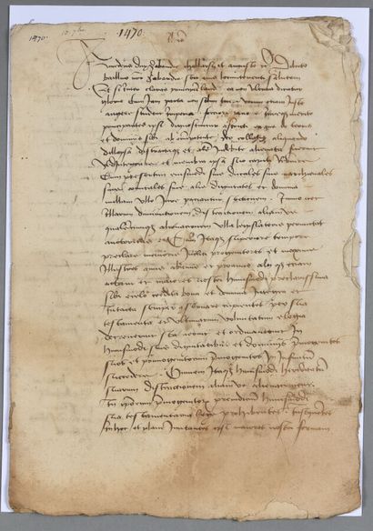null SAVOIE. Manuscrit de 6 pp. ½ in-folio, sur papier filigrané. Chambéry, 10 septembre...
