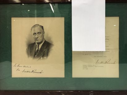 null Franklin Delano ROOSEVELT (1882-1945), 32e président des États-Unis. Ensemble...