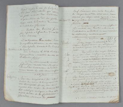 null LOT-ET-GARONNE. Manuscrit de 64 pp. in-folio. « Tonneins-la-Montagne », 1794.

Très...