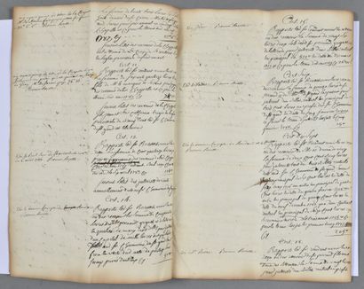 JURA. Manuscrit de 37 pp. in-folio. Février...