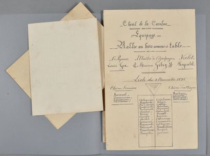 ALLIER / CHASSE À COURRE. 4 documents, 1892-1897....