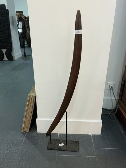 null Boomerang, Australie 

Bois dur à patine brune

L. 94,5 cm



Tardif