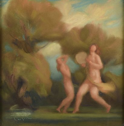 null Ferdinand FARGEOT (1880-1957).

Les nymphes dansant.

Pastel sur papier.

Signé...