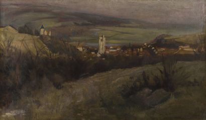 null Emile BERNARD (1868-1941).

Vue de Tonnerre.

Huile sur toile.

68 x 118 cm.

Rentoilage.

Accompagné...