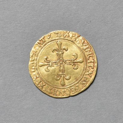 null LOUIS XII (1498-1514) : ECU D OR AU SOLEIL frappé a partir de 1498 à LYON, 3gr40,...