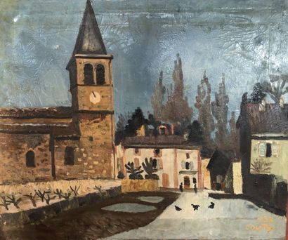 null Jean COUTY (1907-1991).

L'église de Fontaines-Saint-Martin, 1932.

Huile sur...